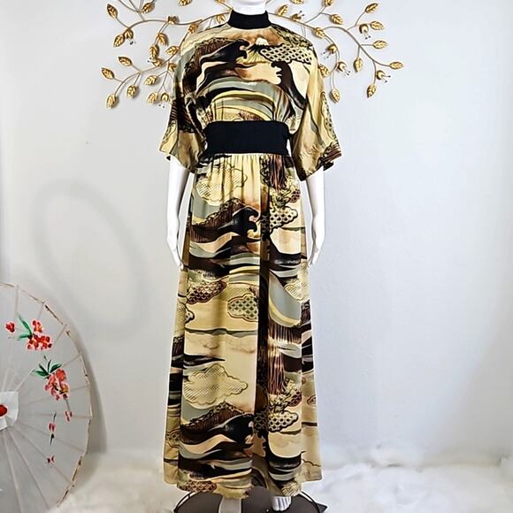 Vintage Robbie Bee Island Inspired Maxi Dress Size 11/12 - Picture 1 of 10